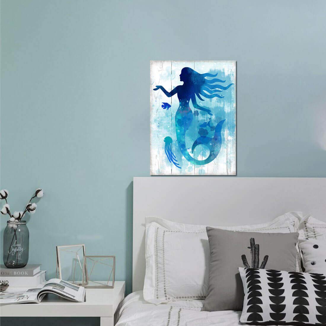 The Little Mermaid Bathroom Pictures Gallery Wall Decor For Girls Bedroom Bathroom Decor Modern Home Artwork For Walls Watercolo