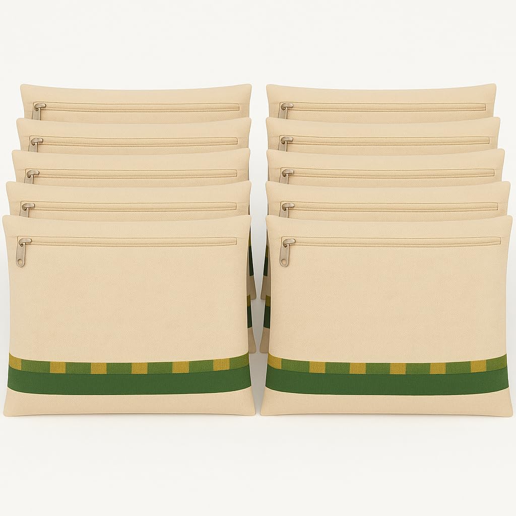 Peafowl Cotton Saree Cover, Saree Organiser,Wardrobe Organizer, (16X14Inches) Pack Of 12