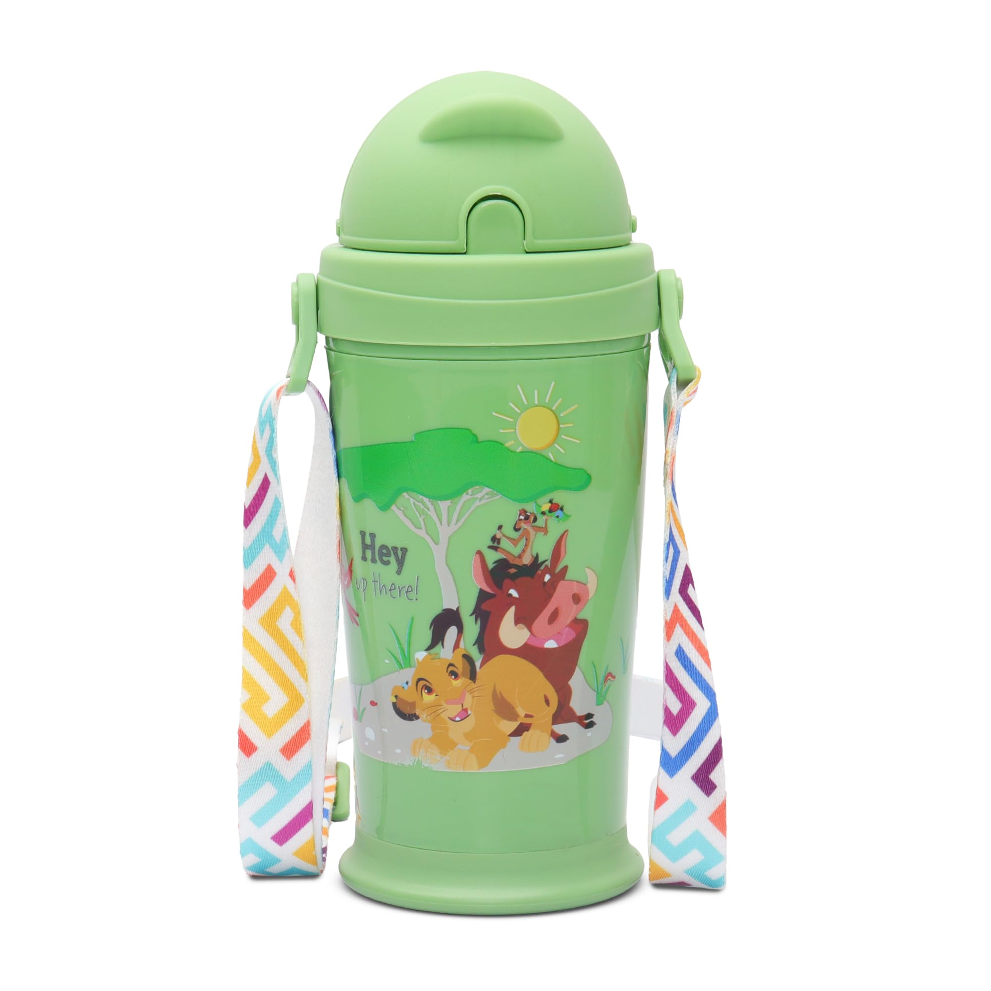 Jaypee Zippy Inner Stainless Steel 275 Ml Yellow Disney Character Printed Pu Insulated Water Bottle For Kids|Rustproof & Leakpro