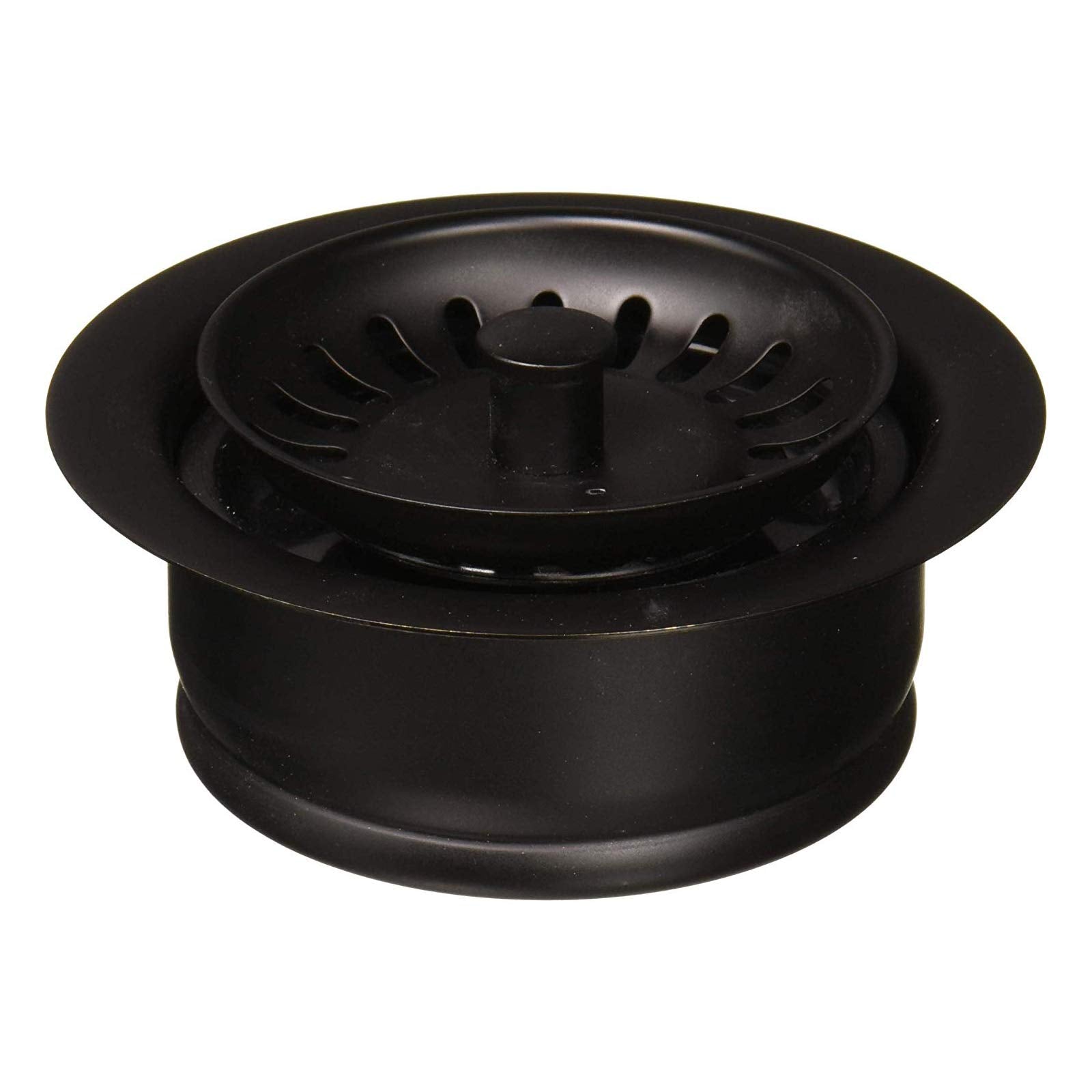 Westbrass D2089Sev-12 3-1/2'' Kitchen Sink Waste Disposal Drain Flange And Basket Strainer, Oil Rubbed Bronze