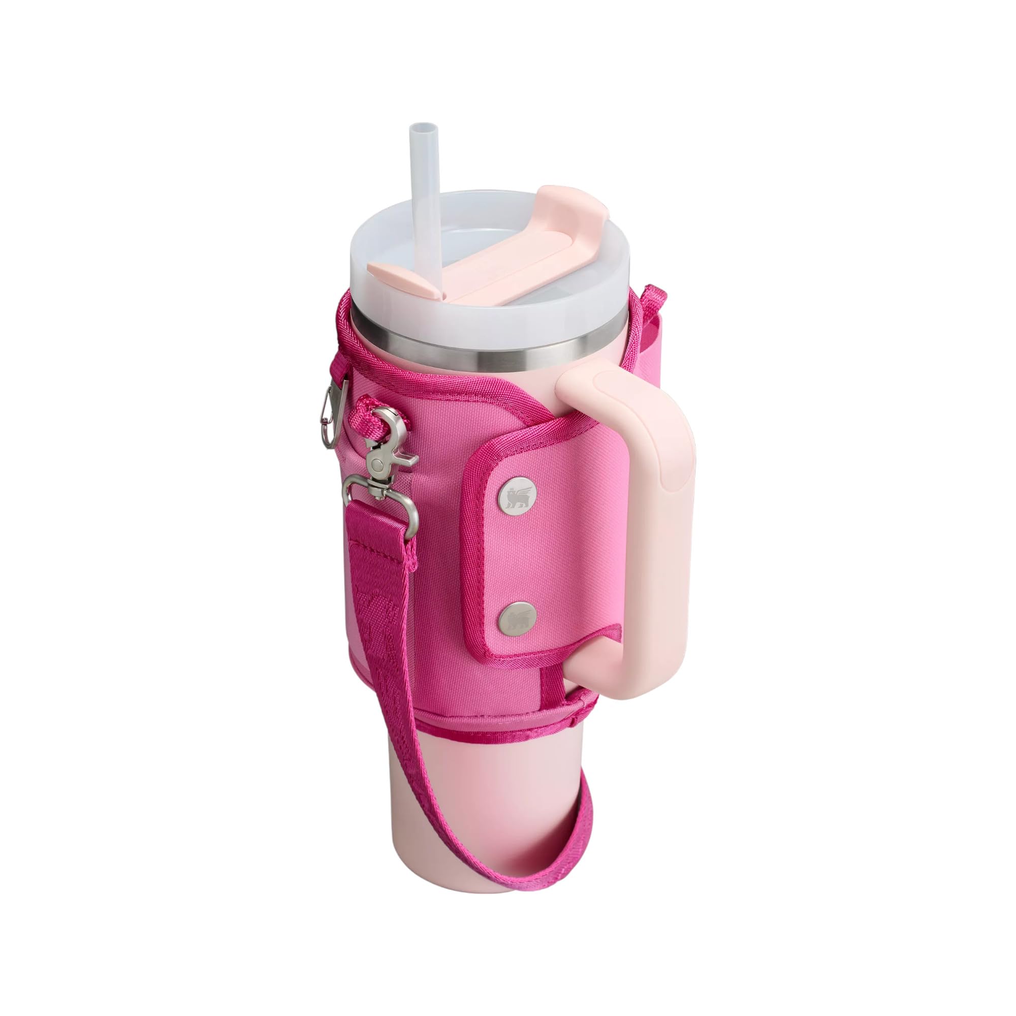 Stanley All Day 40 Oz Quencher Carry-All | Crossbody Bag With Phone Pocket, Card Sleeve & Detachable Strap (Peony)