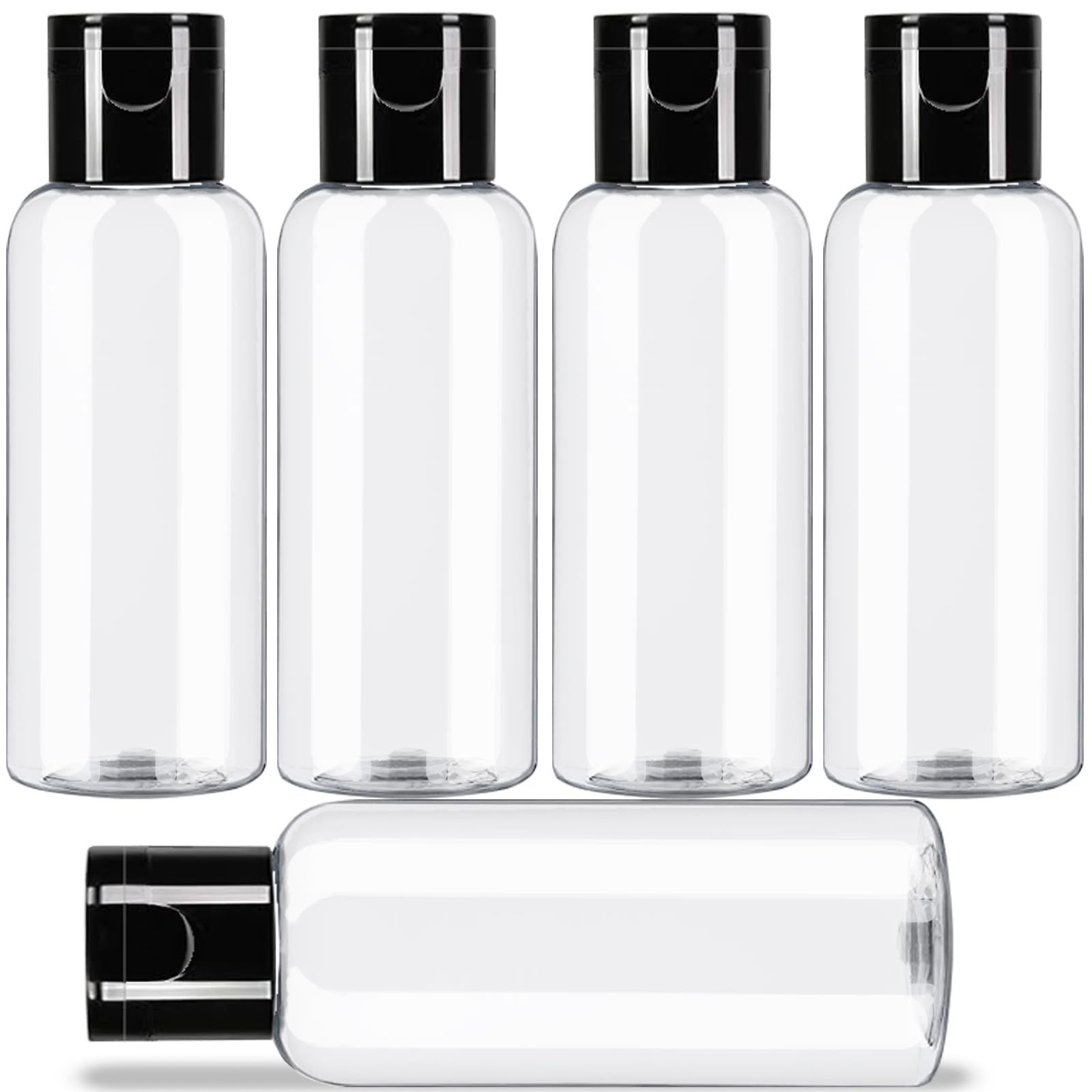 Dnsen 5 Pack 3.4 Oz Travel Size Bottles For Toiletries Tsa Approved Leak Proof Empty Refillable Liquid Containers With Labels