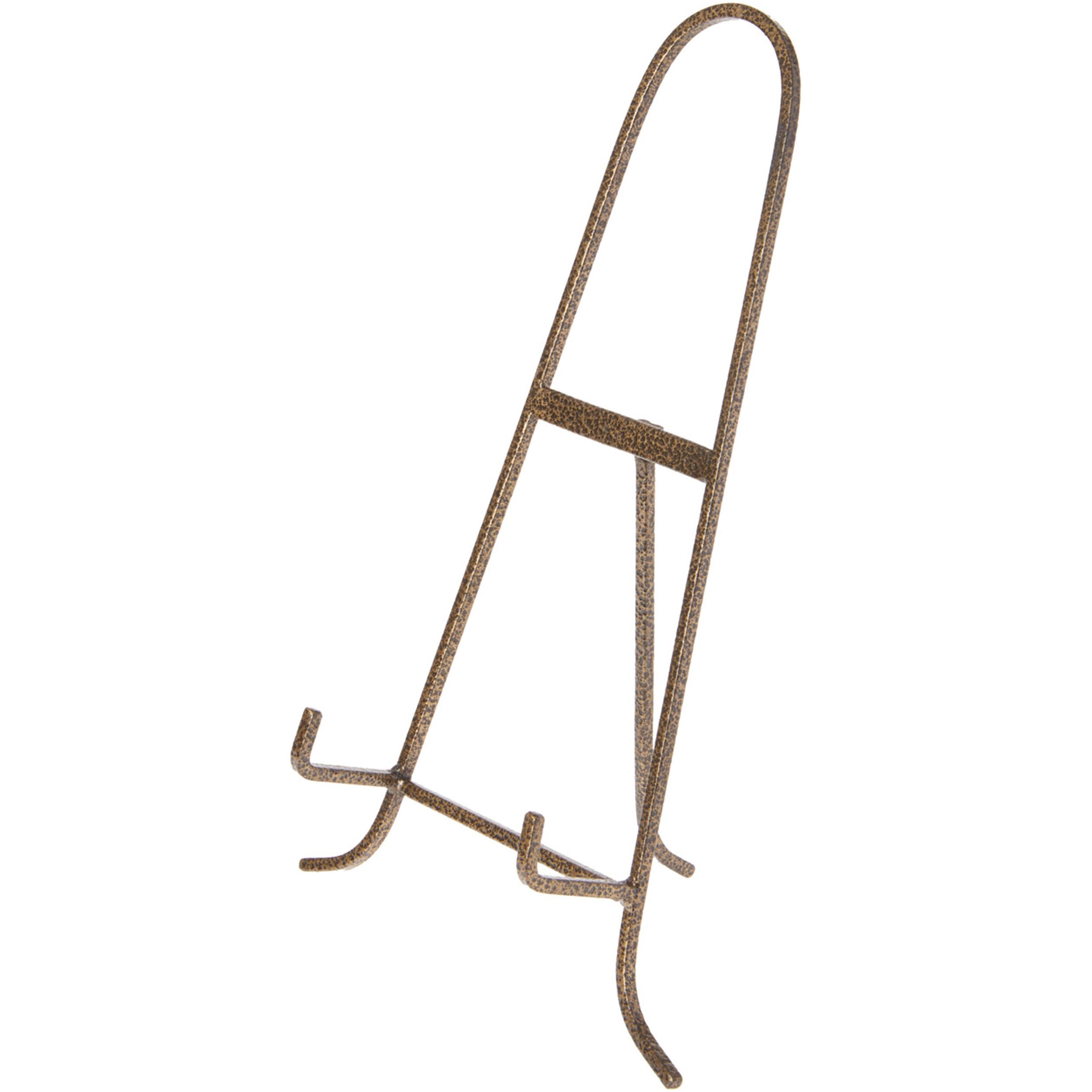 Bards Antique Gold-toned Wrought Iron Easel, 15 H x 9.25 W x 6.5 D