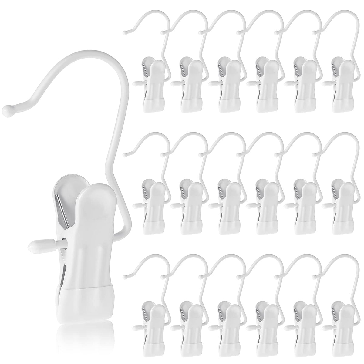Boot Hanger For Closet, Laundry Hooks With Clips, Boot Holder, Hanging Clips, Portable Multifunctional Hangers Single Clip Space