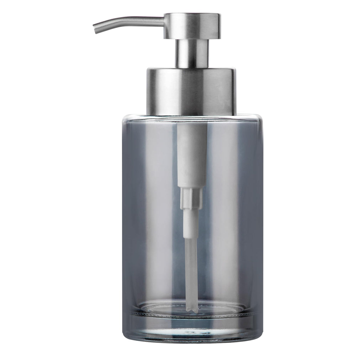 Enra Thick Glass Soap Dispenser With Stainless Steel Pump,12Oz Bathroom Hand Liquid Soap Dispensers,Dish Soap Dispenser,Soap Dis