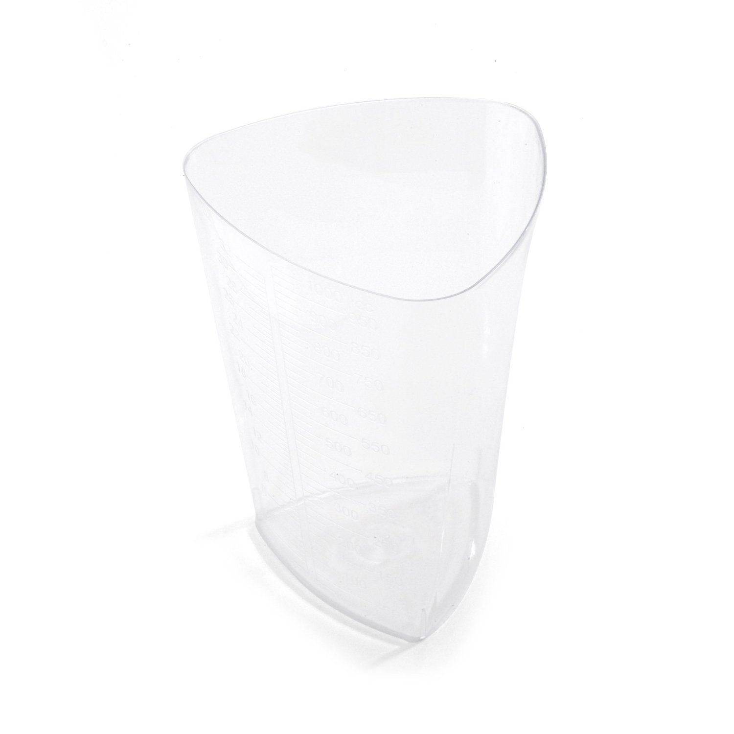 Oakridge Products 1000Ml Triangular Graduated Container, Translucent, Pp (10 Count)