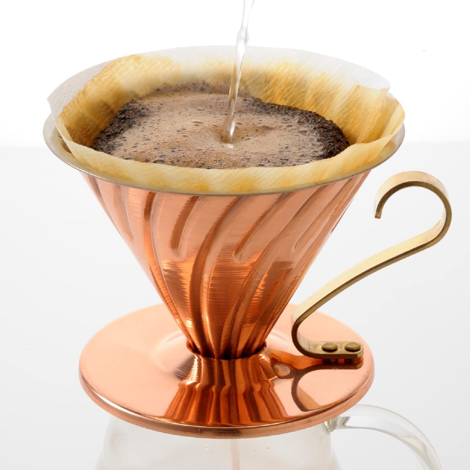 HARIO VDPR-02-CP V60 Copper Dripper for 1-4 Cups  Coffee  Hand Drip  Made in Japan