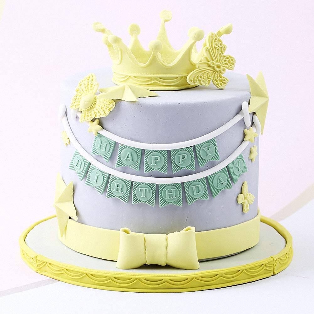 3D Circle Crown Shape Silicone Fondant Mold Chocolate Molds Sugarcraft Candy Mold Gumpaste Mould Cake Cupcake Topper Decoration