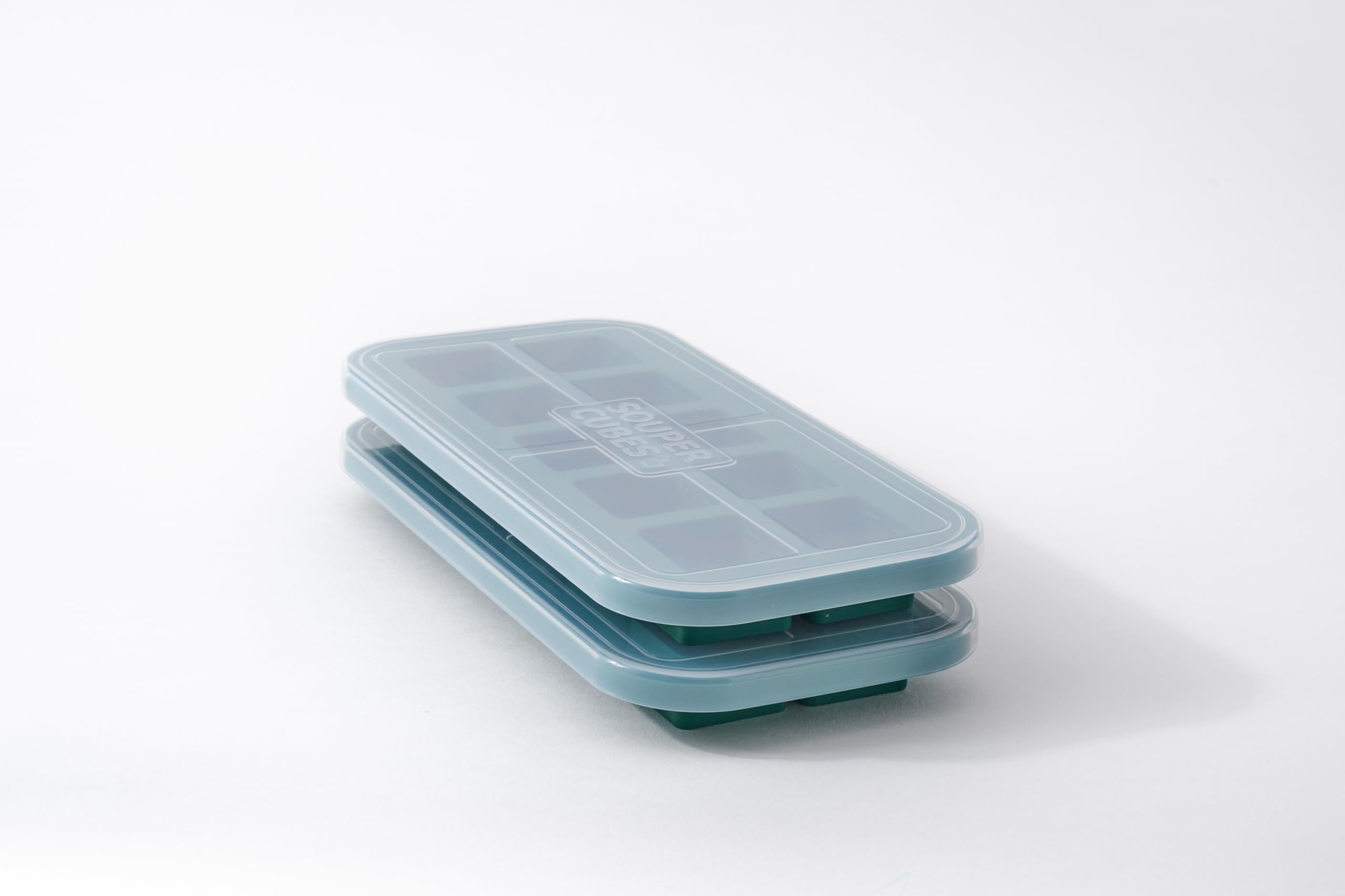 Souper Cubes 2 Tbsp. Silicone Freezer Molds - Perfect for Storing Garlic, Herbs, Ginger, Pesto, Tomato Paste, Lemon Juice, Puree
