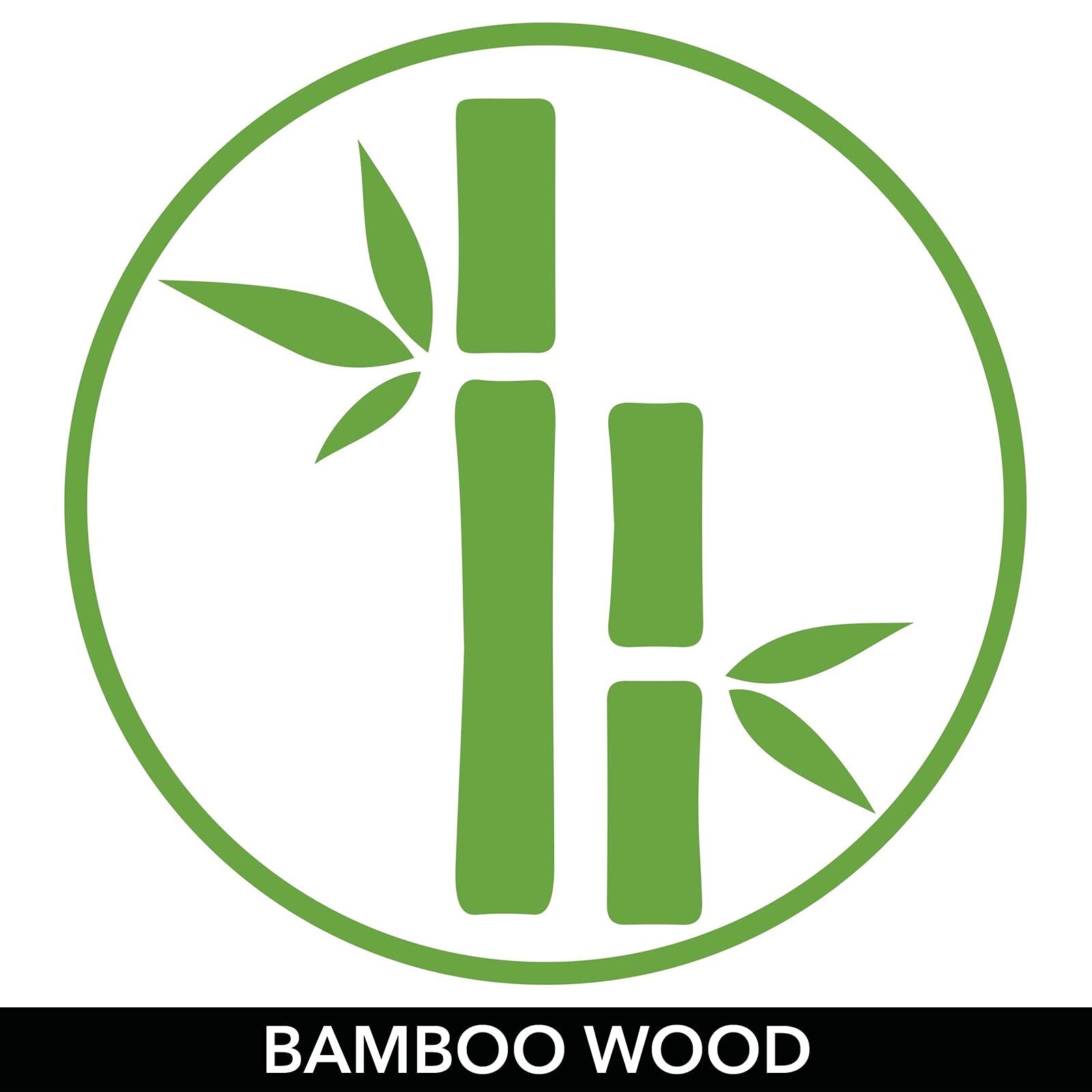 mDesign Bamboo Wood Kitchen Cabinet Drawer Organizer Tray Bins - Multipurpose - Use in Drawers  on Countertops  Shelves or in Pantry - Varied Sizes - Echo Collection - Set of 5 - Natural