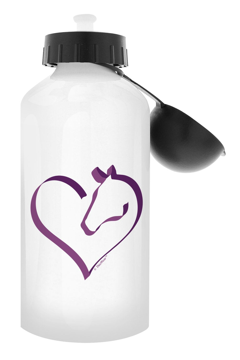 Horse Lovers Gifts Horse Heart Equestrian Gifts Horse Water Bottle Horse Lover Gifts Aluminum Water Bottle With Cap & Sport Top