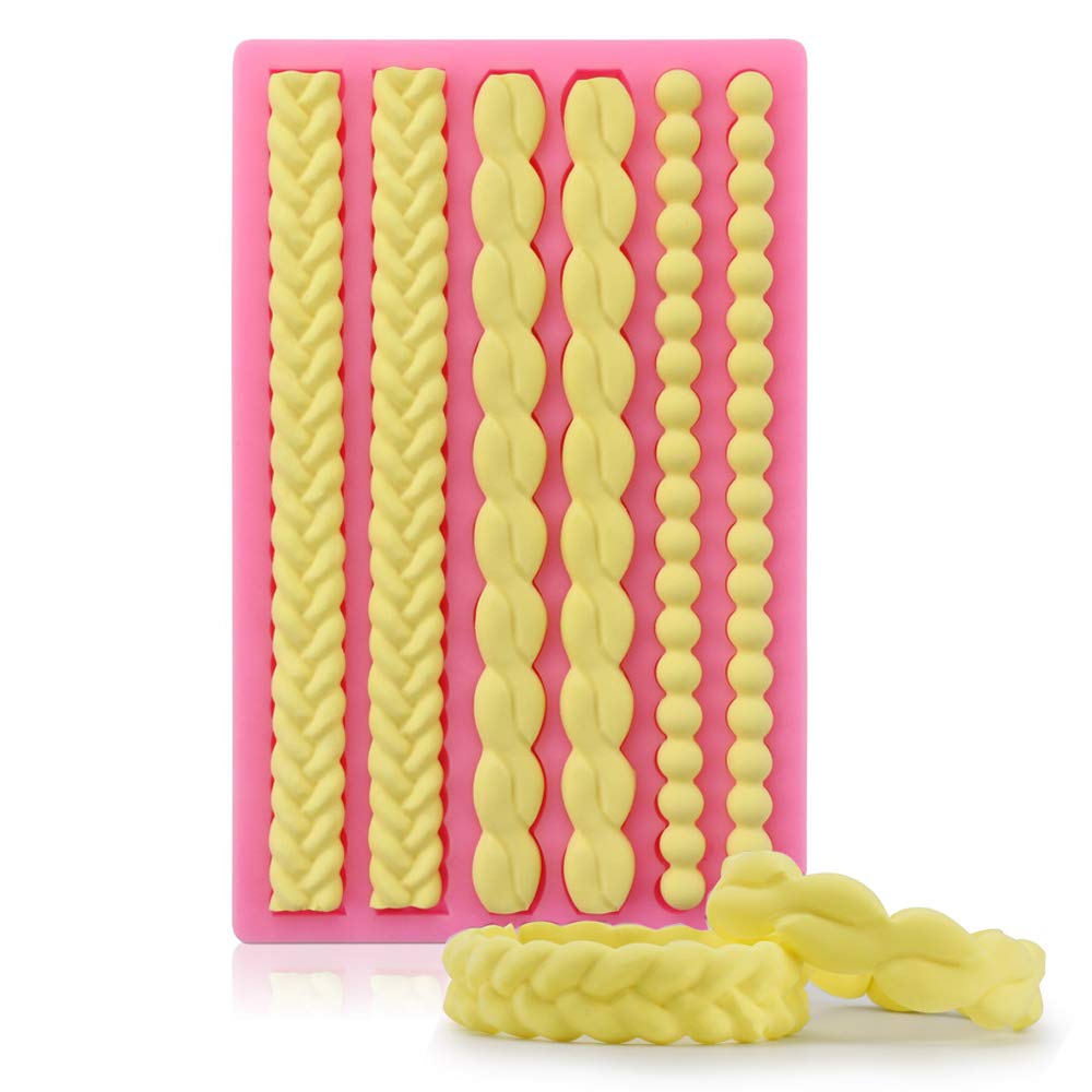 Palksky Pie Crust Impression Mat/Fondant Molds Silicone Mold Cake Decoration Molds For Chocolate Fondant Sugarcraft Pastry Cupca