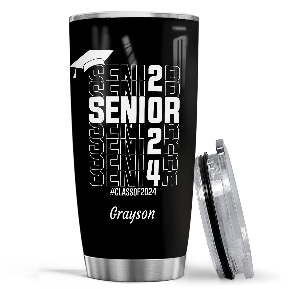 Wowcugi Graduation Tumbler Senior Class Of 2024 Personalized Graduation Gifts For College High School Students Daughter Son Best