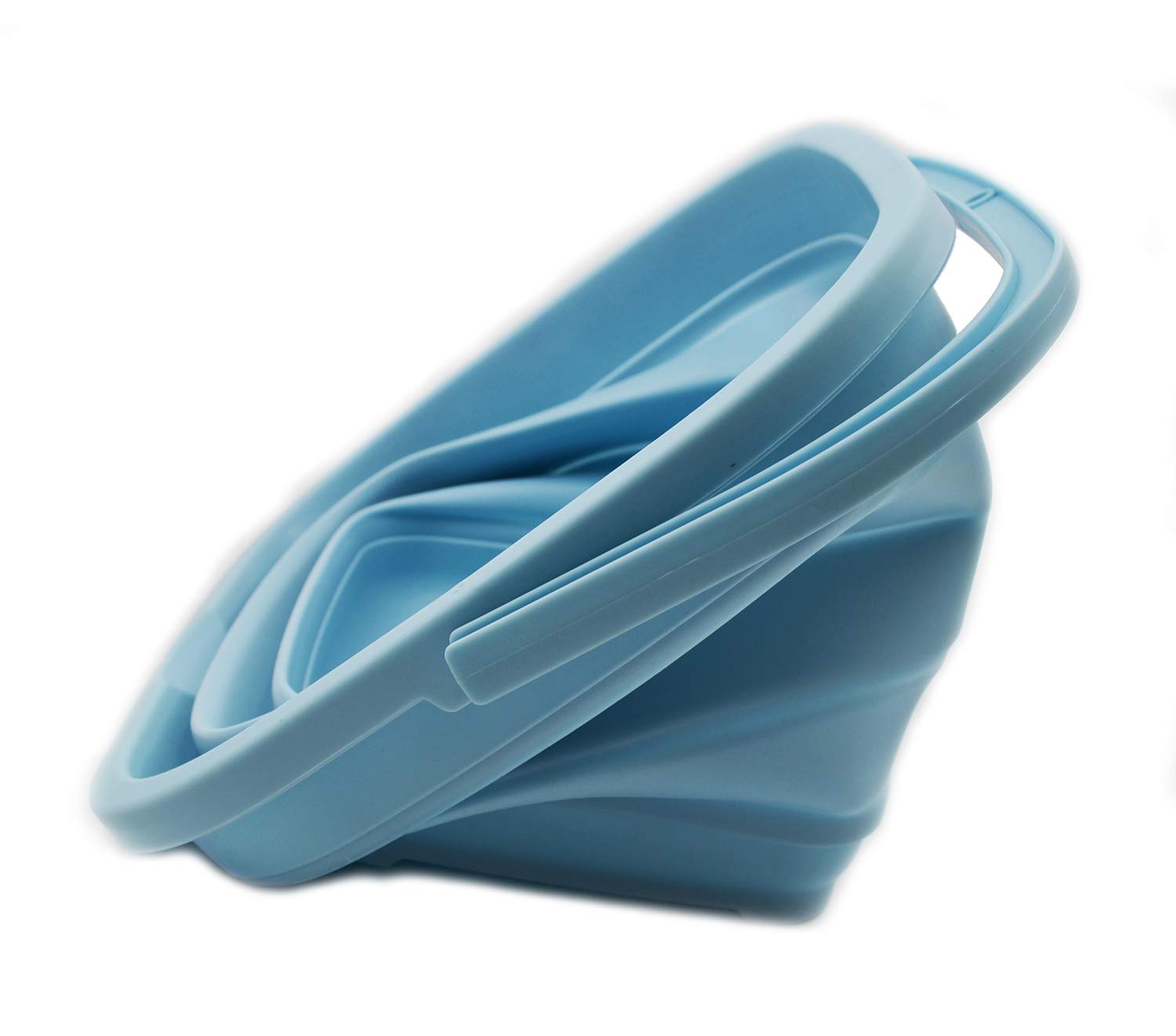 SAMMART 11L (2.9 Gallon) Collapsible Rectangular Handy Basket/Bucket (1  White/Sea Angel)