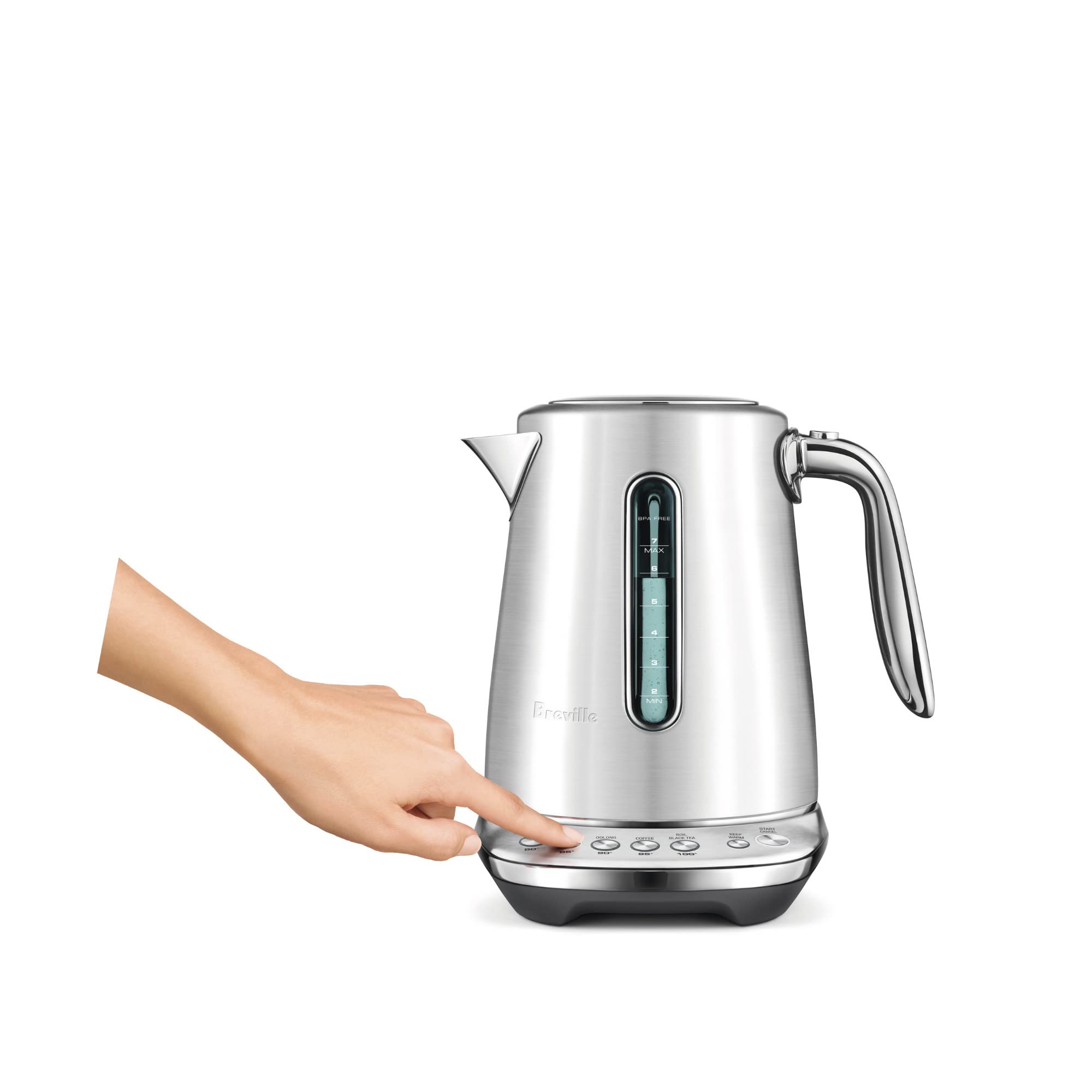 Breville Smart Kettle Luxe Bke845Bss, Brushed Stainless Steel