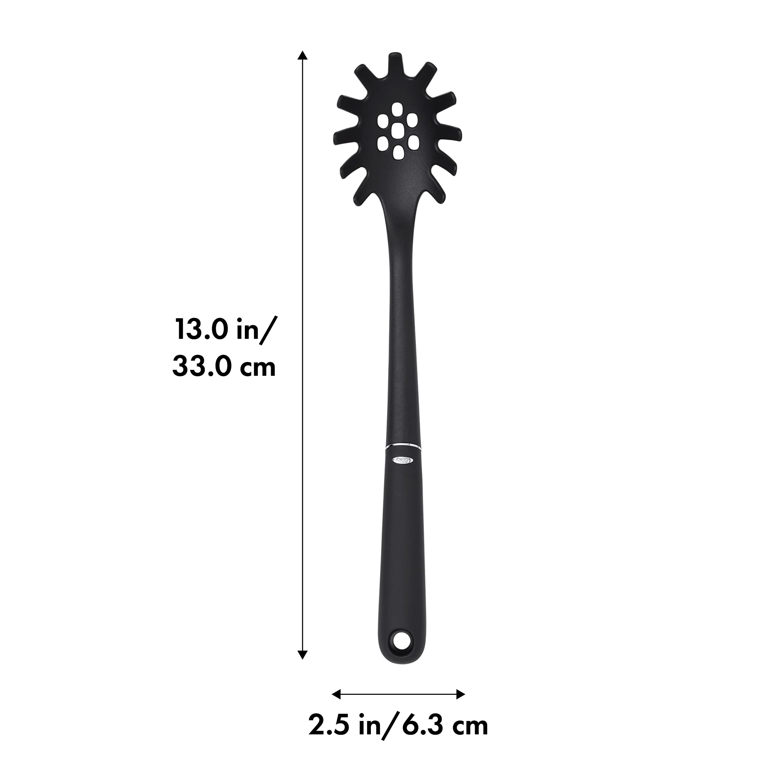 OXO Good Grips Nylon Spaghetti Server, One Size, Black, Model 0719812029092