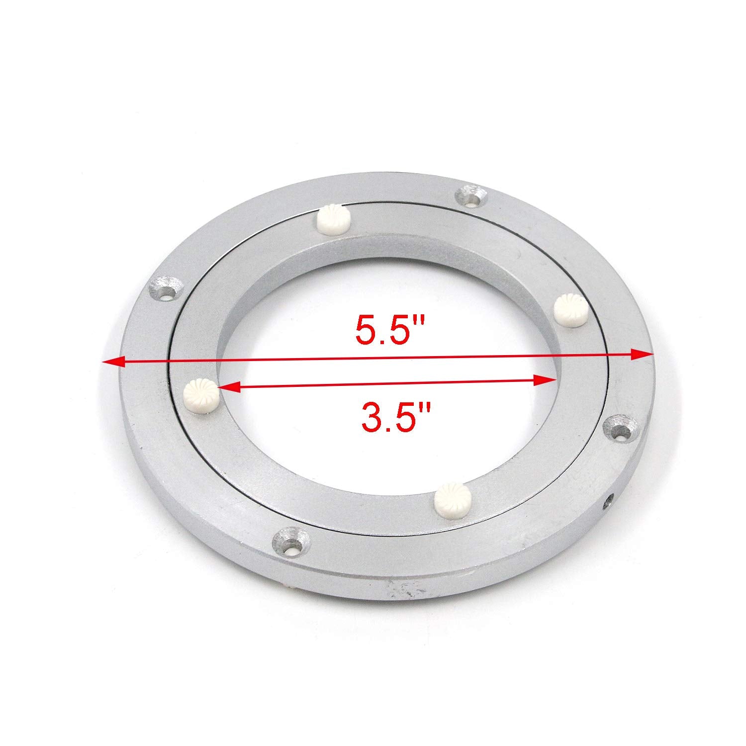 Geesatis Metal Lazy Susan Hardware 1 Pcs Rotating Turntable Bearing Round Swivel Plate, Table Smooth Swivel Plate For Kitchen Di