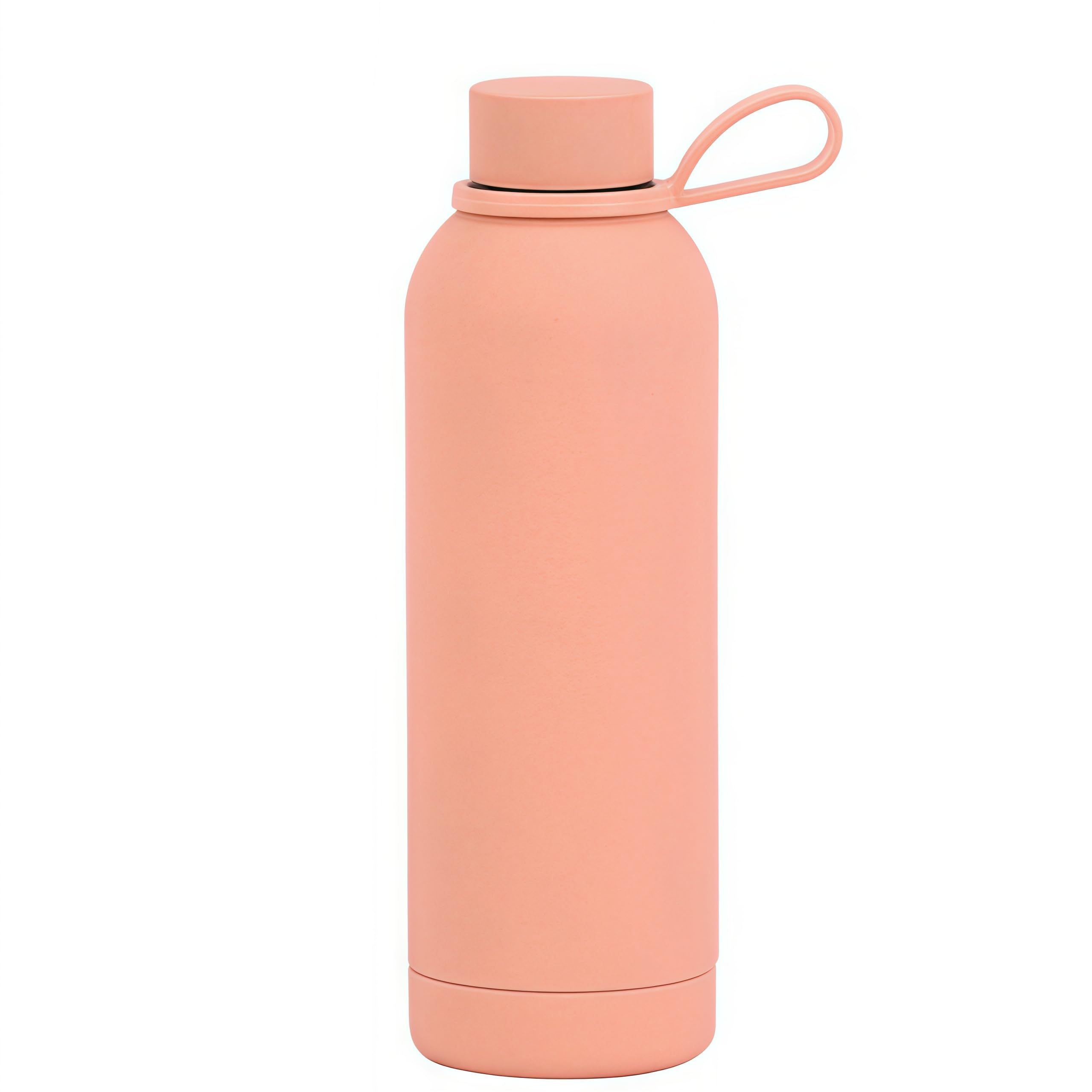FAMKX Stainless Steel Double wall Insulated Narrow Mouth Sports Water Bottle With Handle, Cola Shape Vacuum flask(Pink)