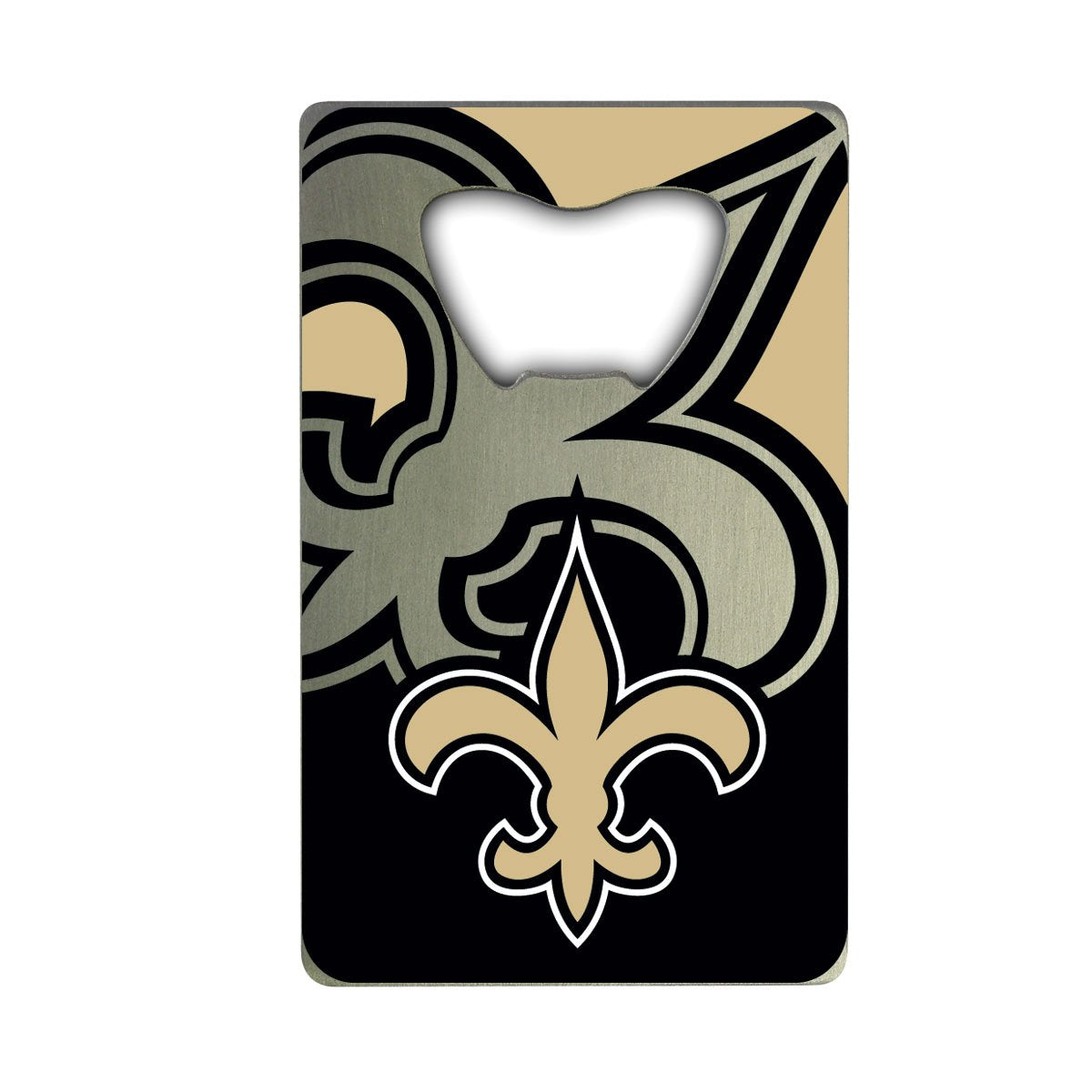 FANMATS 62559 New Orleans Saints Credit Card Style Bottle Opener - 2    x 3.25