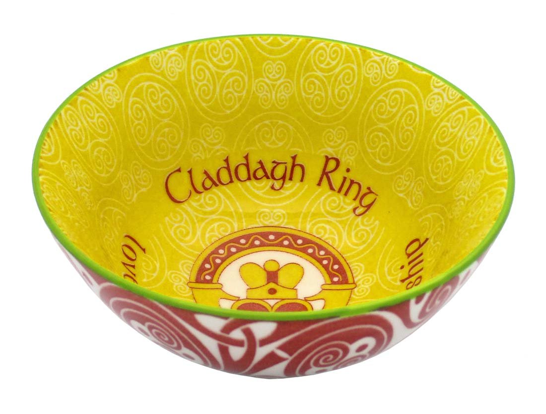 Royal Tara Irish Celtic Bowl With Claddagh Design Bone 11Cm (4.3 Inch) (1)