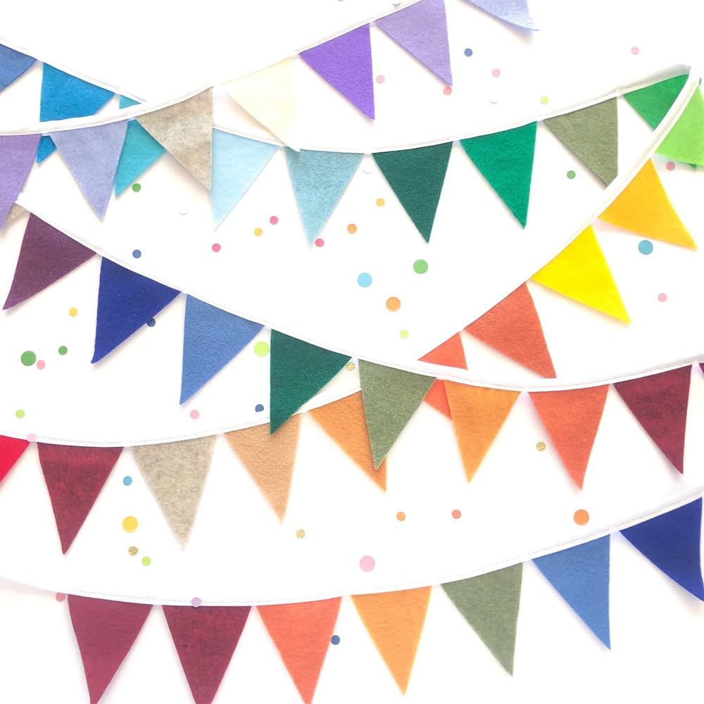 Pop The Party Rainbow Flag Birthday Party Decoration Baby Shower Window Decorations And ChildrenS Living Room Decorations 1.8 M