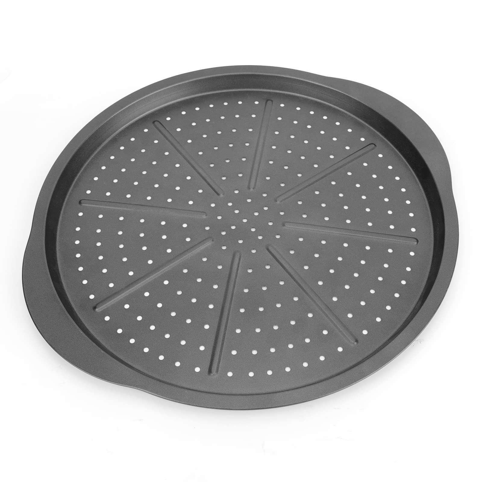 Beasea Pizza Pan For Oven, 13 Inch Nonstick Homemade Pizza Pan Tray With Holes Carbon Steel Round Pizza Bakeware Sheet For Resta