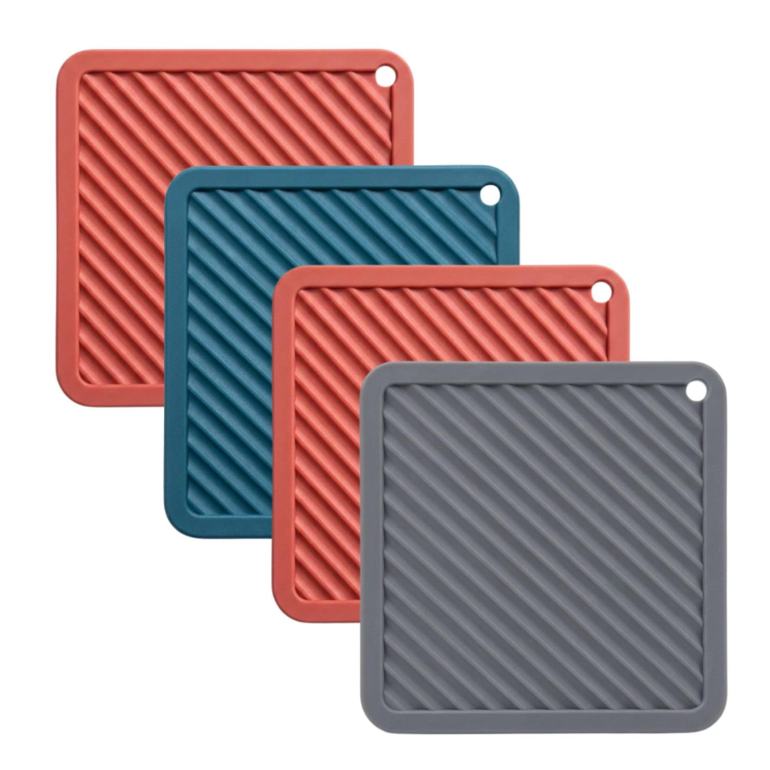 Fs Cool Silicone Trivet Mats NonSlip Creative Tableware Hot Pad Holders Trivets For Pans, Spoon Rest, Cooking & Dining  Multi