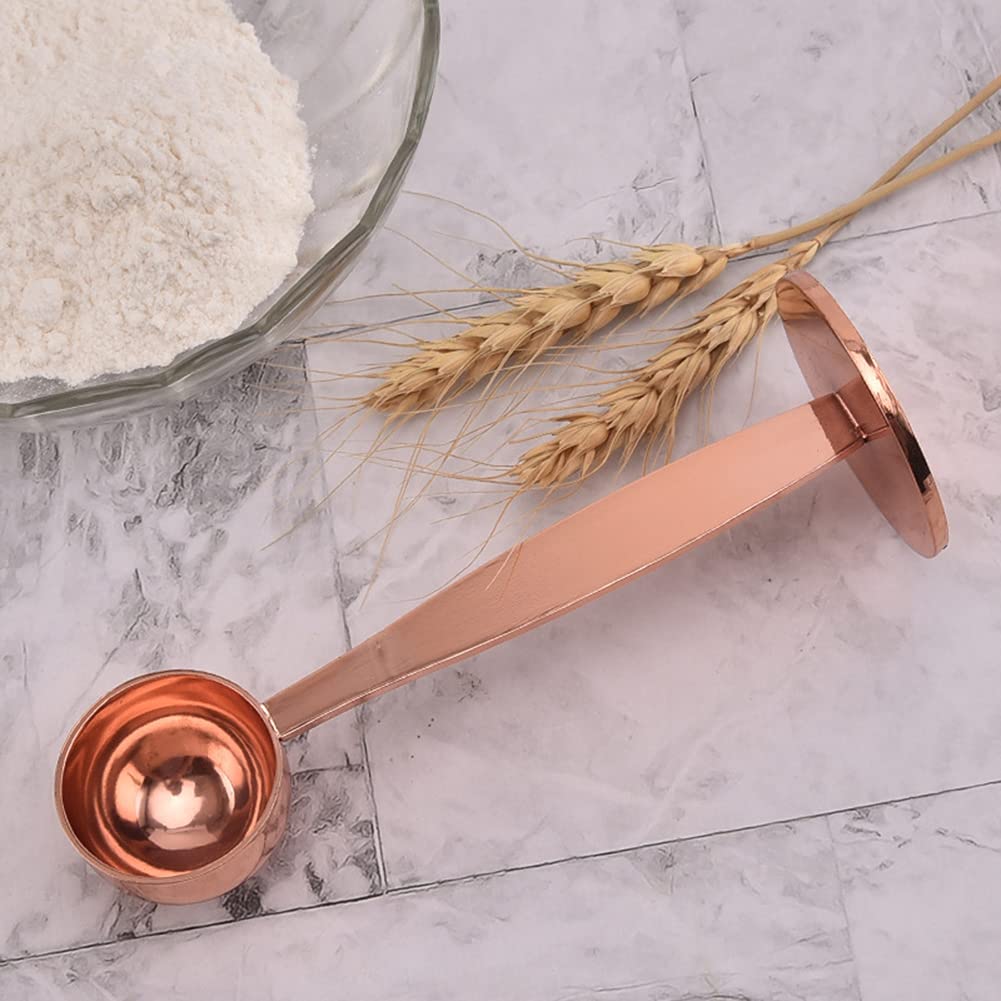 Coffee Scoops, 1 Pc 15 Ml (1 Tpsp) Rose Gold 304 Stainless Steel Espresso Coffee Measuring Spoon 1 Tablespoon Measure Spoon With