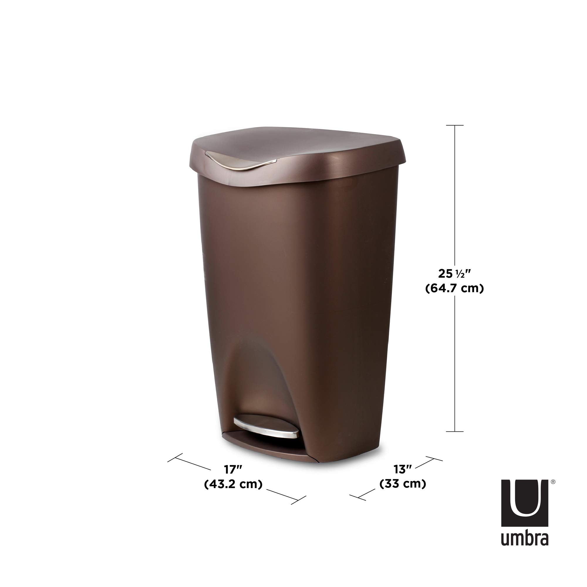 Umbra Brim Step On Trash Can