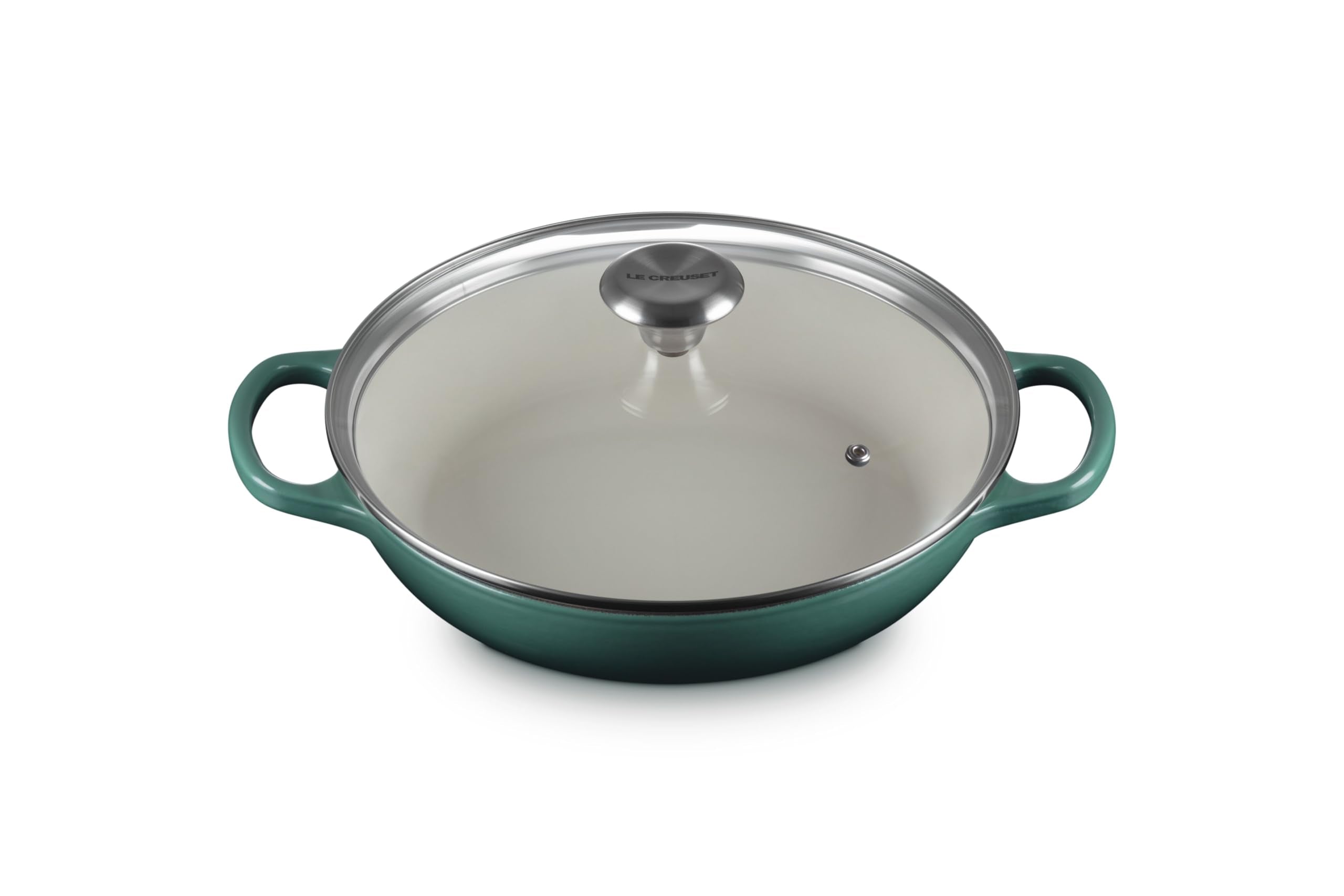 Le Creuset Enameled Cast Iron Signature Round Braiser with Glass Lid, 2.25 qt., Artichaut