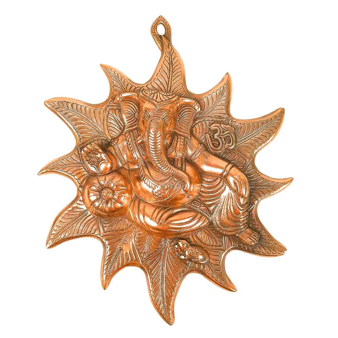 Apka Mart The Online Shop Lord Ganesh Wall Hanging | Ganpati Wall Decor - (Bronze, 15 Inch) - Handcrafted Showpiece For Wall Dec