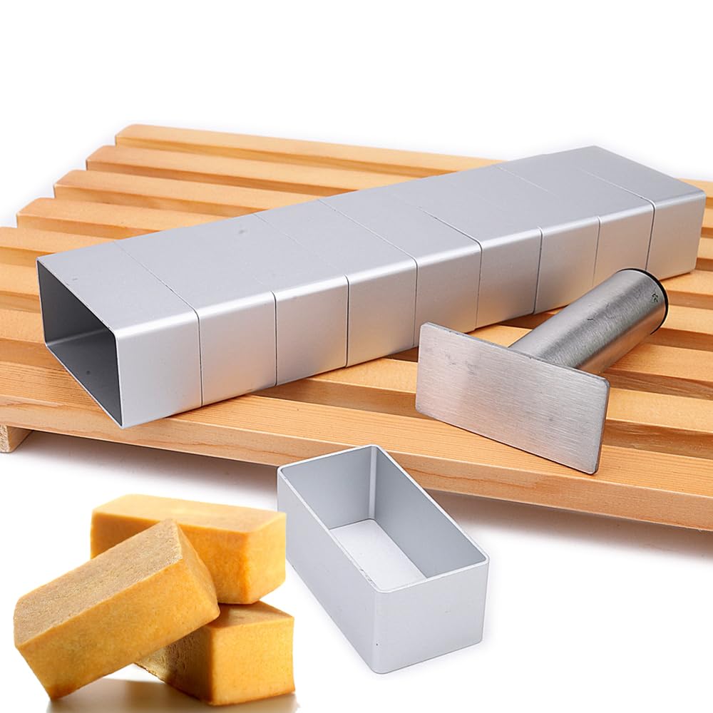 2.7Cm Height Extra Large Rectangle Aluminium Pineapple Cake Mold Stainless Steel Press Smoother For Diy Cookie&Biscuit Tools
