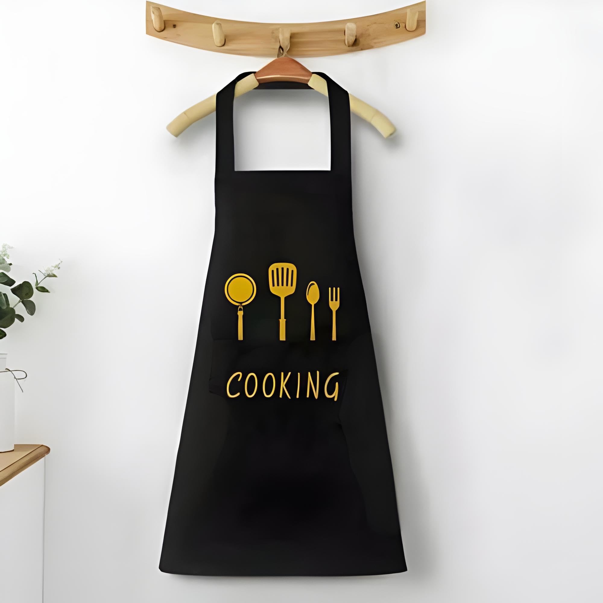 9Up Kitchen Apron For Men And Women | Apron For Kitchen Cooking | Waterproof Fashion Apron With Pocket (Pack Of 1)