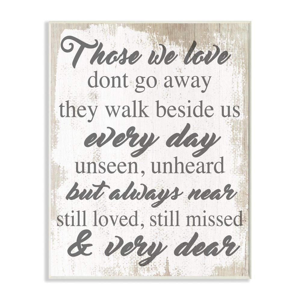 Stupell Industries Those We Love Inspirational Family Home Word Wall Plaque, 13 X 19, Design By Artist Daphne Polselli