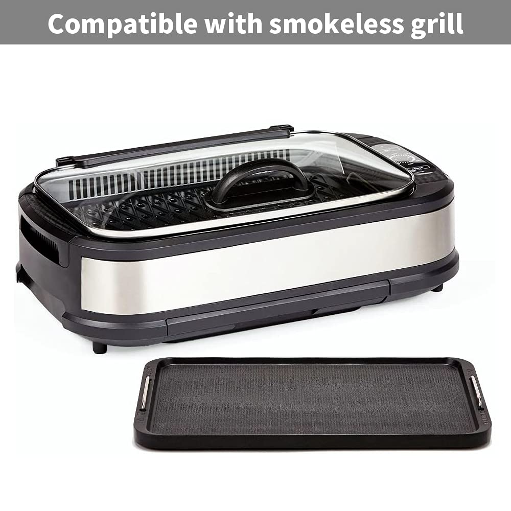 Flat Top Griddle For Stovetop, Non-Stick Griddle Grill Pan, Stove Top Grill,14.96'' X 8.66'', Works With Power Xl,Chefman, Carl