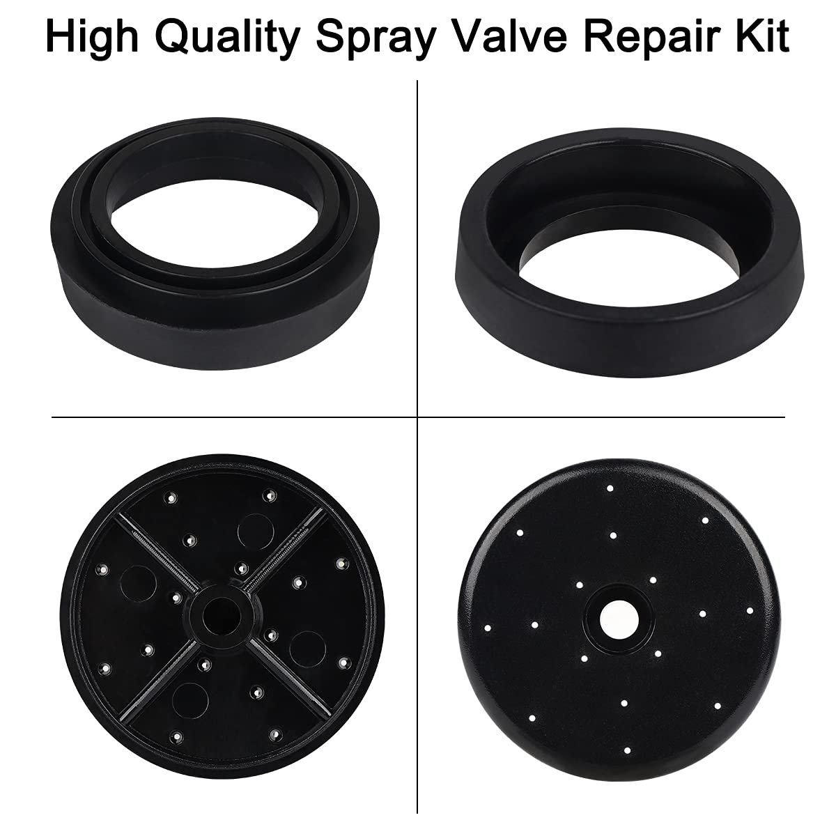 Kollniun Spray Valve Repair Kit, 1.42 Gpm Pre-Rinse Spray Face And Spray Head Ring For All Commercial Faucet Sink Dish Sprayer V