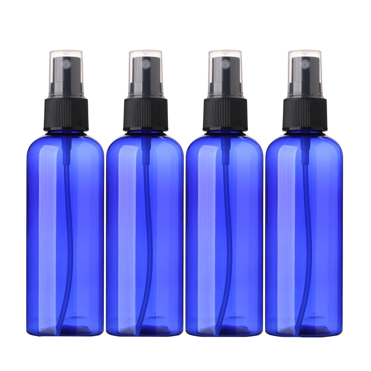 Sinide Empty Spray Bottles 100 Ml/3.4 Oz, Blue Plastic Fine Mist Mini Travel Bottle Set, Portable Refillable Makeup Sprayer Cont