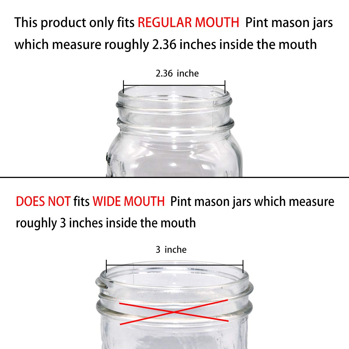 Mason Jar Liquid Soap Dispenser Lids(2) -Premium Rust Proof Stainless Steel - Modern Farmhouse Decor For Kitchen Sink& Bathroom,