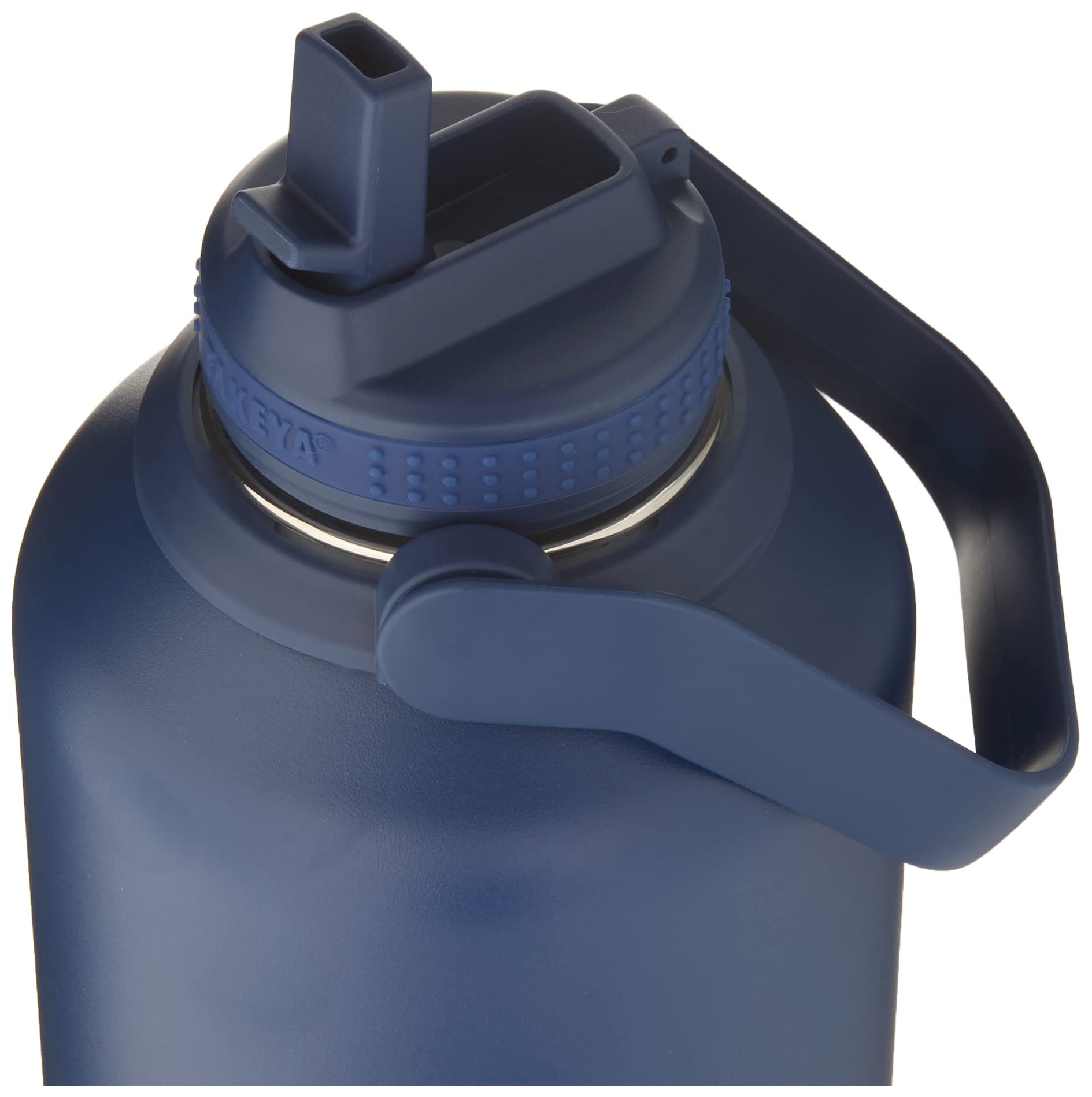 Takeya Actives 64 Oz Vacuum Insulated Stainless Steel Water Bottle With Straw Lid, Premium Quality, Midnight Blue