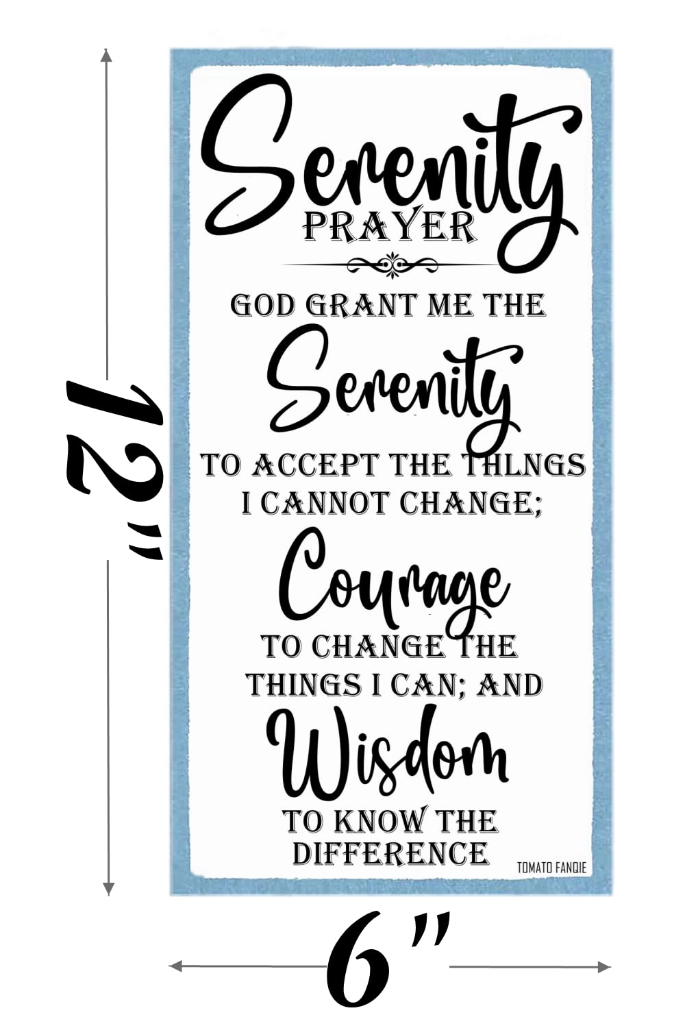 Serenity Prayer Sign, Christian Decor Wood Sign Gift, God Grant Me The Serenity Wall Decor Framed, Farmhouse Live Room Bedroom D