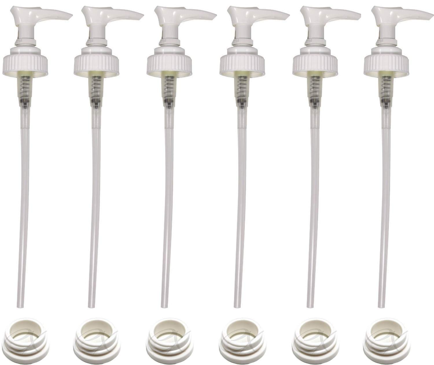 Creative Hobbies White Plastic Lotion Soap Dispenser Pumps With Glue On Screw Collars, Replacements For Soap And Lotion Pumps, M