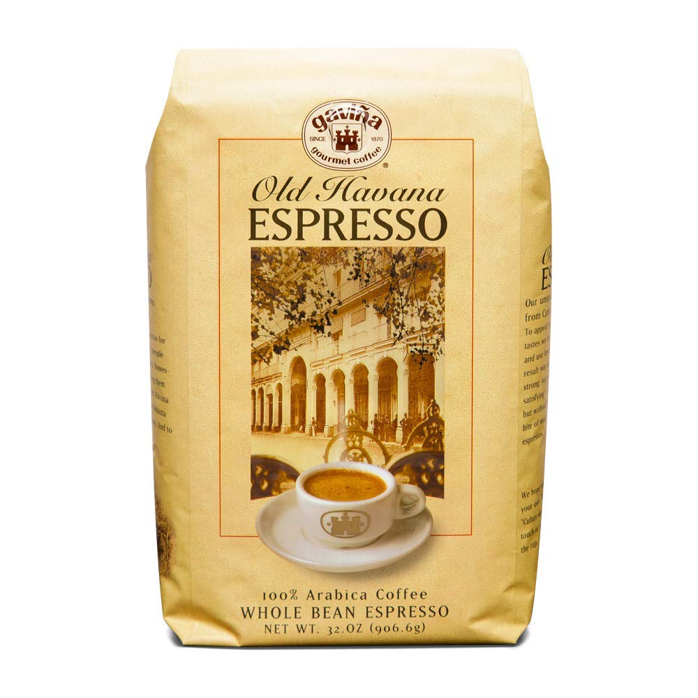 Gavina Old Havana Espresso, Whole Bean, 100 Arabica Coffee, 32-Ounce