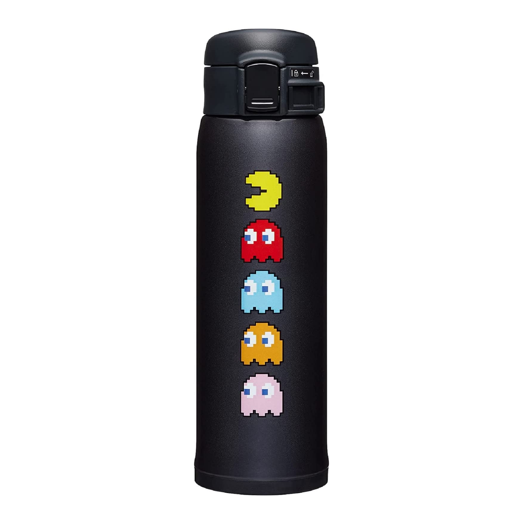 Zojirushi Sm-She48Paba Stainless Steel Mug (16 Oz, Pac-Man Black)