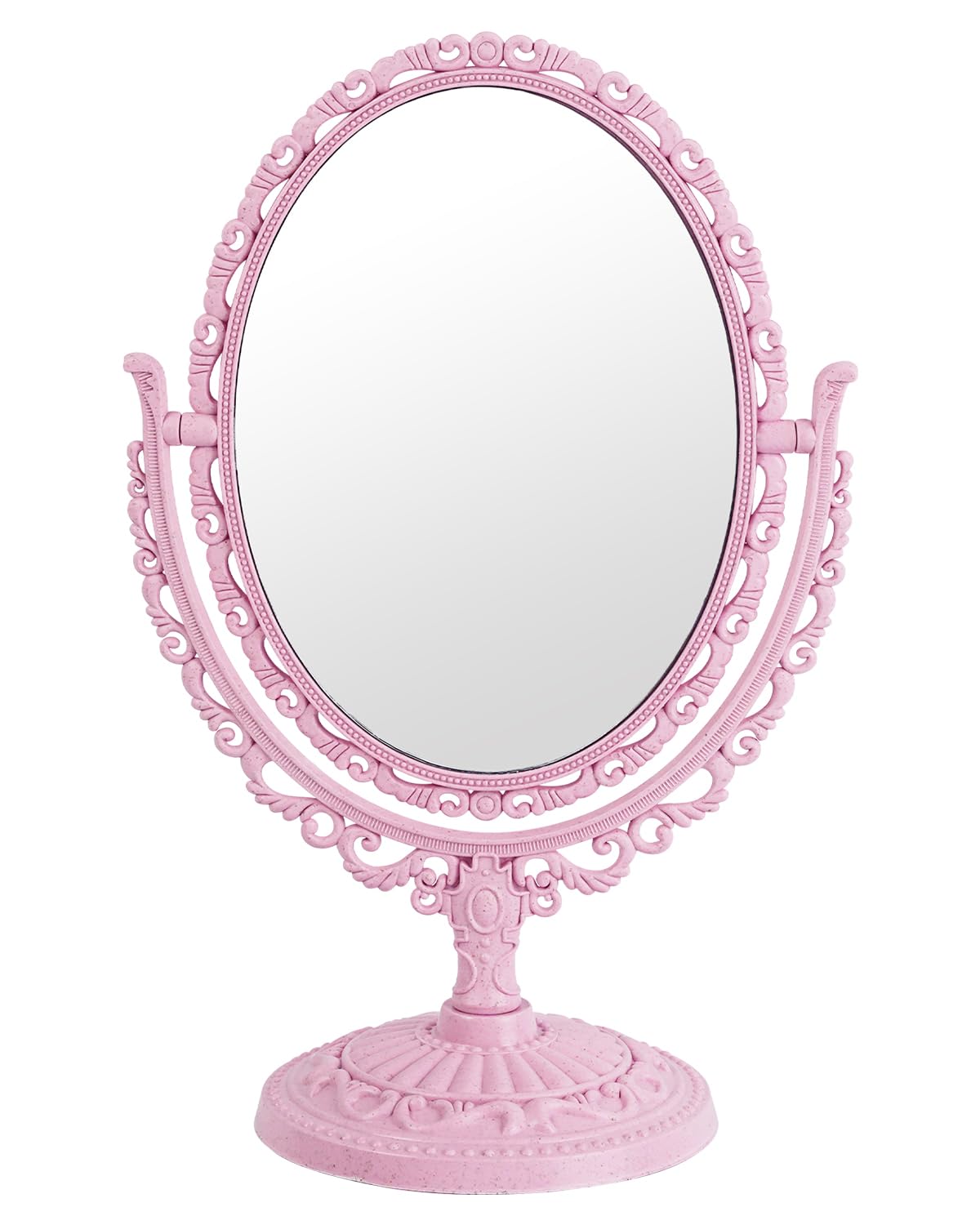 Xpxkj Pink Vintage Vanity Mirror Shabby Chic Decor | 360 Rotating ...