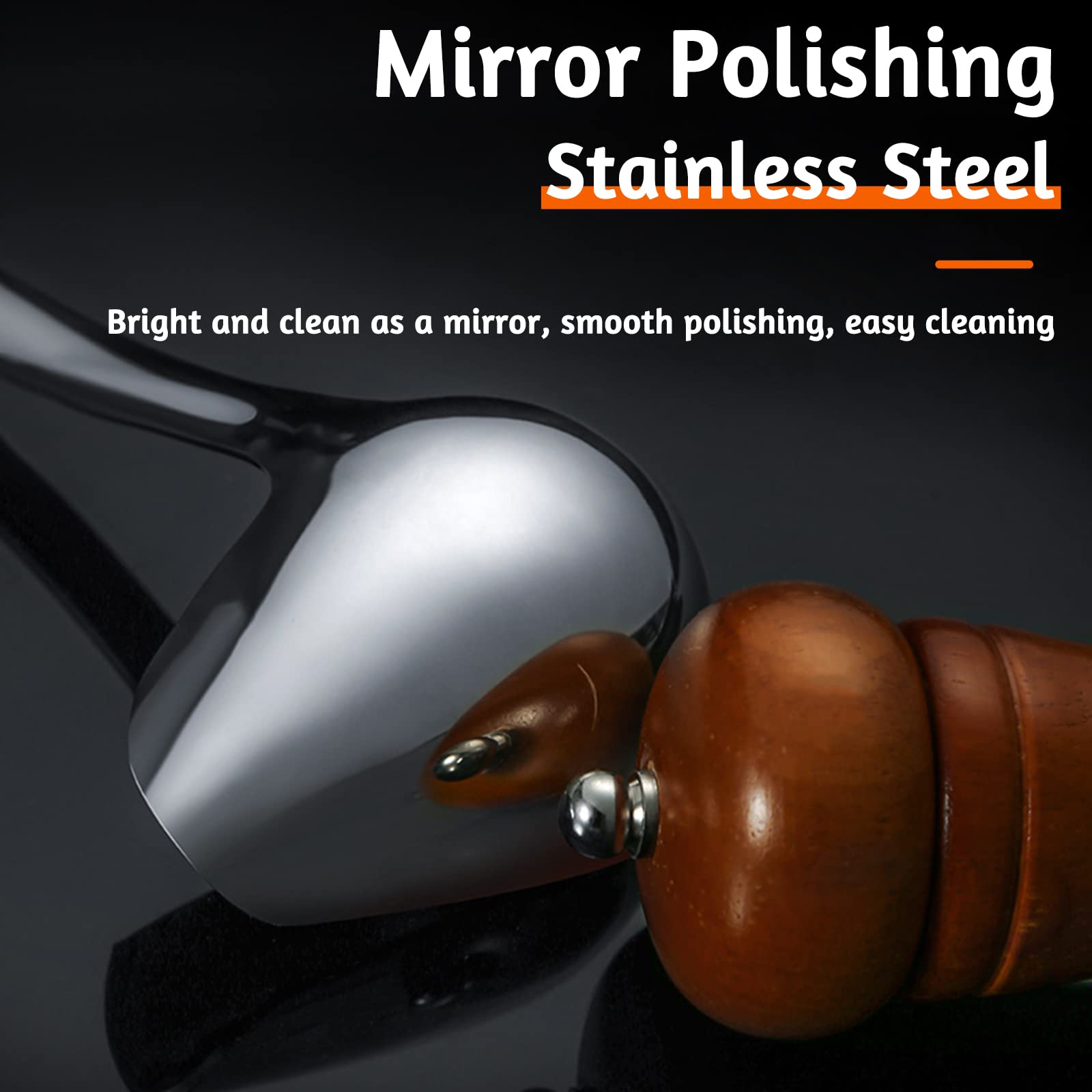 2 PCS Gravy Ladle with Pour Spout  10.6 inch Long Handle Sauce Ladle  Stainless Steel Saucier Drizzle Spoon for Spooning Gravies Sauces Dressings Kitchen Utensil