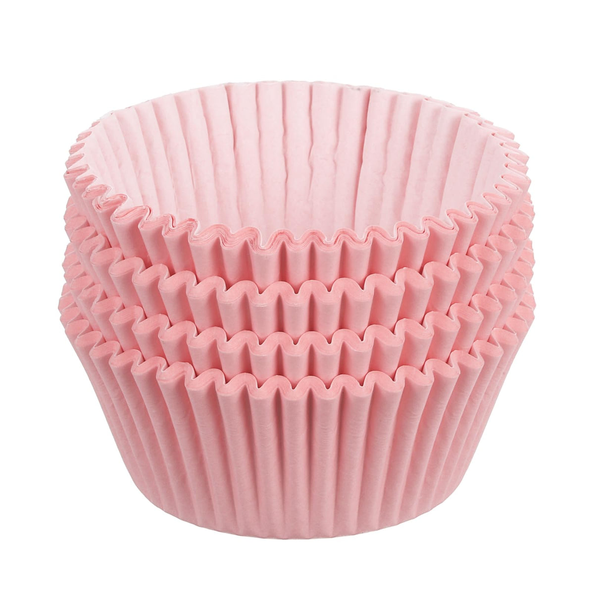 Uxcell 100 Pcs Cupcake Liners, Muffins Paper Baking Cups Wrappers Standard Greaseproof For Baking Cupcake Wrapper, Pink