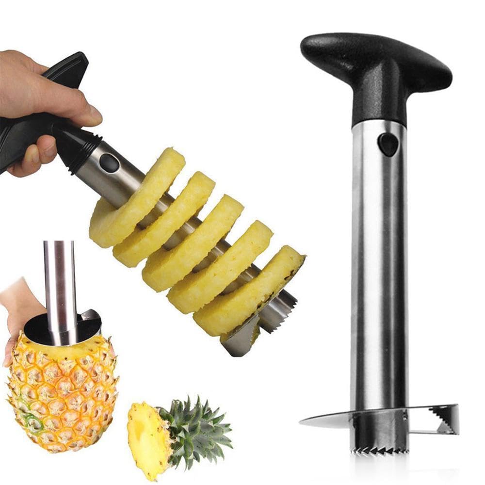 2 Pack Pineapple Slicers Corer Tools Stainless Steel Remove Peel Cut