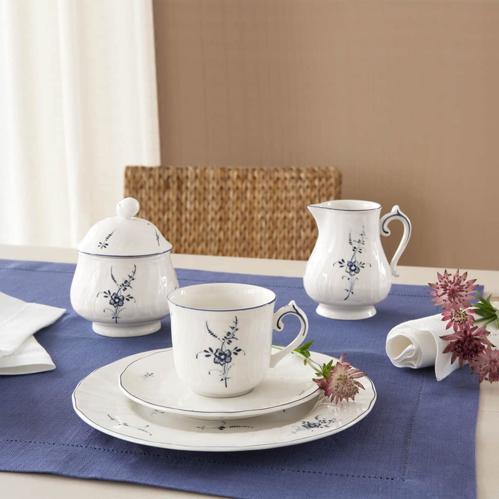 Villeroy & Boch Vieux Luxembourg Creamer, 8 Oz, White/Blue