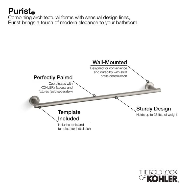 Kohler 14436-2Mb Purist 24 Towel Bar