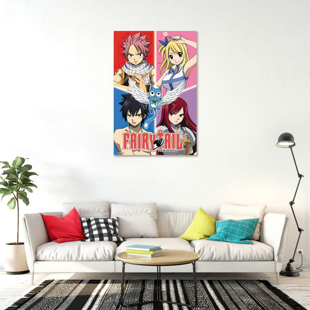 Poster Stop Online Fairy Tail - Manga/Anime Tv Show Poster/Print (Character Grid) (Size 24'' X 36'')